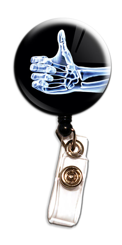 thumbs up, radiology, badge reel, medical, xray, scrub society